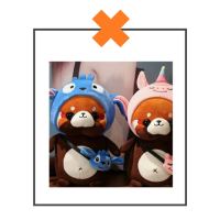 Kawaii knuffel wasbeer avocado